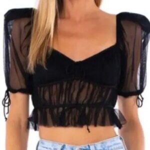 For Love And Lemons Sunshine Crop Top